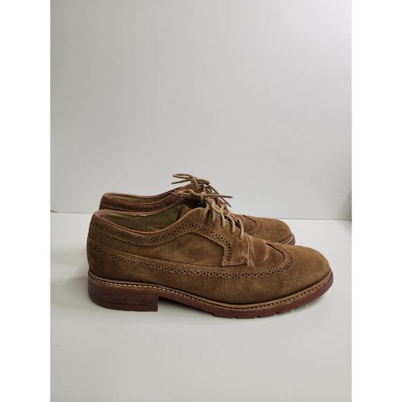 FRYE Men\'s Suede Wingtip Oxford Shoes Size 9.5 D, Made In Mexico, Ltd Ed main image 9